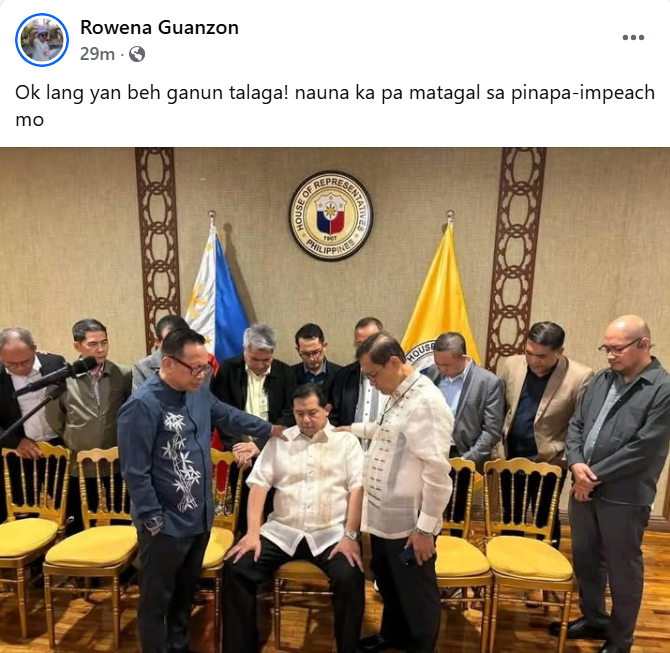 ‘Ok lang yan beh ganun talaga! Nauna ka pa matanggal sa pinapa-impeach mo’ — Rowena Guanzon, pinaringgan si Martin Romualdez